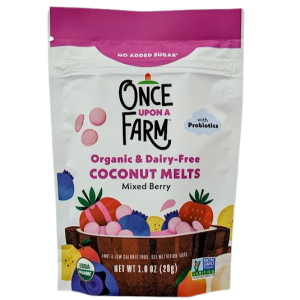 Once Upon a Farm Organic Dairy-Free Coconut Melts Mixed Berry Baby Food