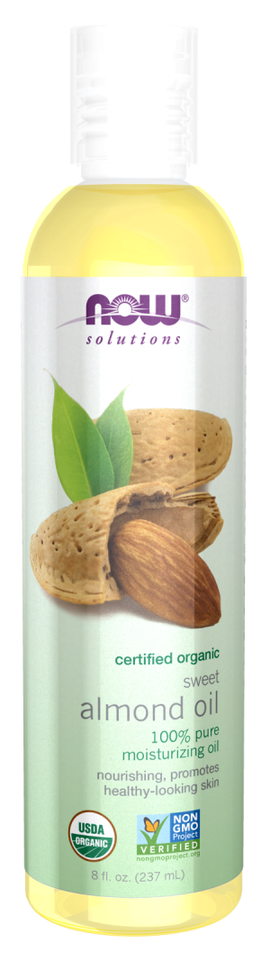 NOW Sweet Almond Oil Org 8oz