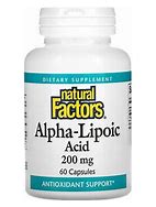 Natural Factors Alpha-Lipoic Acid 200mg Capsules