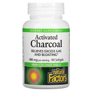 Natural Factors Activated Charcoal 500 mg