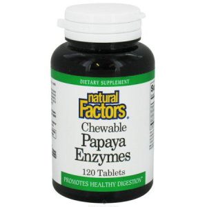 Natural Factors Papaya Enzymes with Amylase & Bromelain 120tab