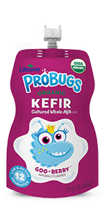 Lifeway ProBugs Goo-Berry Organic Kefir Cultured Whole Milk