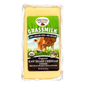 Organic Valley, Grass Milk Raw Sharp Cheddar