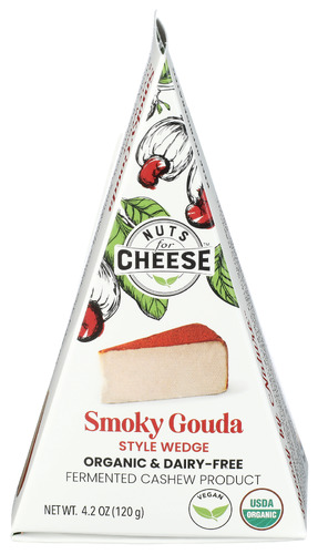 Nuts for Cheese Organic Smoky Gouda Style Wedge