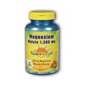 Nature’s Life Magnesium Malate 1300mg | With Malic Acid for Maximum Absorption | May Support Healthy Bones | Non-GMO | 250 ct