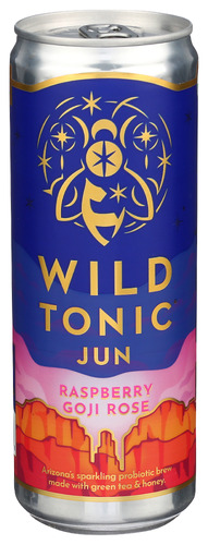 Wild Tonic, Kombucha Jun Raspberry Gogi Rose Organic