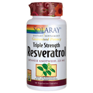 SolARAY - Guaranteed Potency Resveratrol Japanese Knotweed Triple Strength 225 mg.