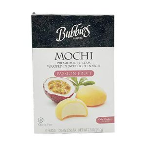 Bubbies Mochi Ice-Cream, Passion Fruit, 6 Count