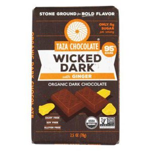 Taza 95% Wicked Dark with Ginger Organic Dark Chocolate