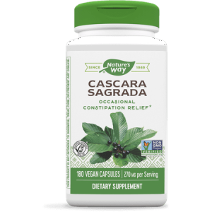 Nature's Way Cascara Sagrada Bark 270mg 180 Capsules
