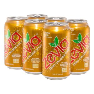 Zevia Cream Soda Zero Calorie Soda 6 pack