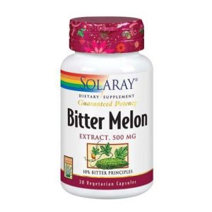 Solaray Vital Extracts Bitter Melon - 30 Vegcaps - 500 mg - 10% Bitter Principles - Vegan