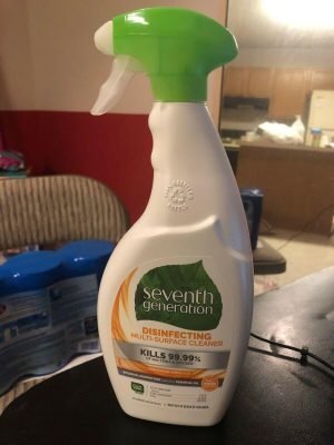 Seventh Generation Disinfecting Spray Multi Purpose Cleaner Lemongrass Citrus 26 oz