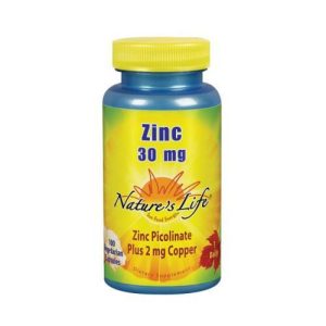 Nature's Life Zinc 30 mg Picolinate | 100 ct