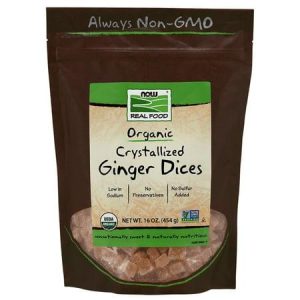 NOW Foods Ginger Dices 1 lbs Bag