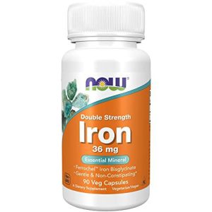 NOW Supplements, Iron 36 mg, Non-Constipating*, Essential Mineral