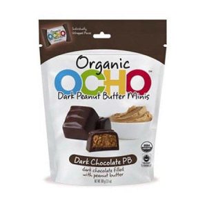 Ocho Candy Dark Chocolate Peanut Butter Minis 3.5 oz