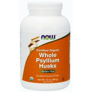 NOW Supplements, Whole Psyllium Husks, Certified Organic
