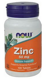 NOW Zinc 250 tablets (Zinc Gluconate) 50 mg