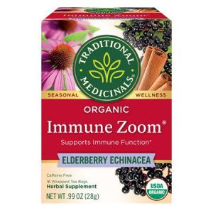 Traditional Medicinal Immune Zoom Elderberry Echinacea Tea Bags