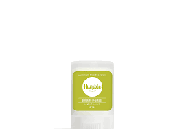Deodorant Travel Size Vegan Sensitive Bergamot & Ginger 0.5 oz by Humble Brands
