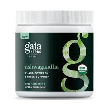 Gaia Herbs Ashwagandha Gummies 120Ct Apple Cinnamon