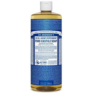 Dr. Bronner's Pure-Castile Liquid Soap – Peppermint – 32 oz