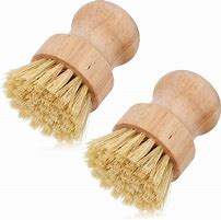 Bamboo Handleless Dish Scrubbing Brush Softer(Plastic Free)