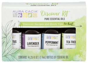 Aura Cacia Essential oil Discovery Kit 4Pk