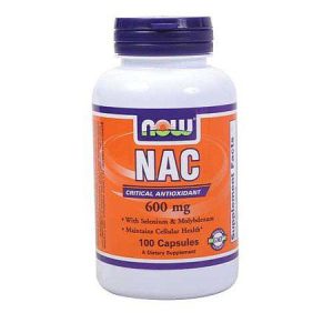 NOW Supplements (N-acetyl Cysteine) 600 mg with Selenium & Molybdenum Capsules 100 CAP