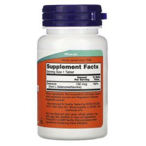 NOW Foods - Selenium Yeast Free 100 mcg.