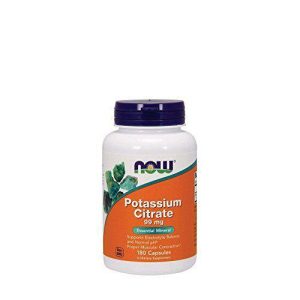 NOW Supplements, Potassium Citrate 99 mg, 180 vcap