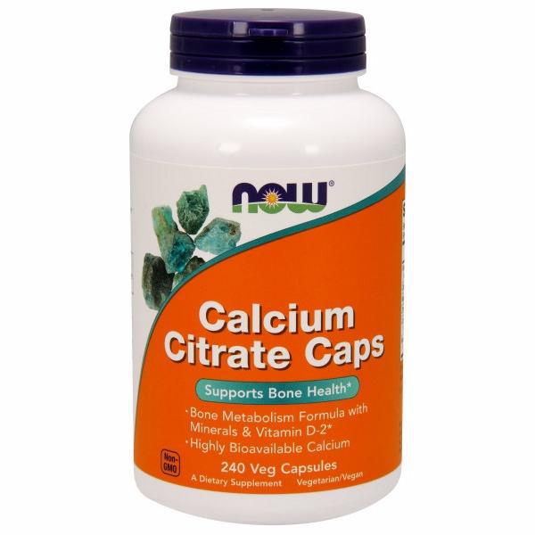 NOW Calcium Citrate 240 veg caps
