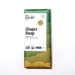 Raaka Ginger Snap Chocolate Bar 1.8oz