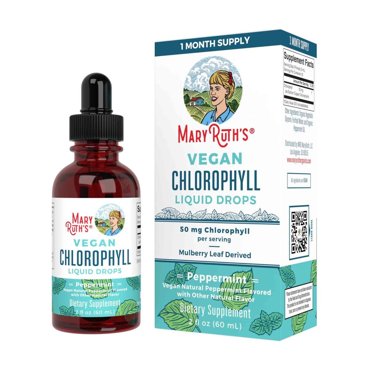 Mary Ruth's Vegan Chlorophyll Peppermint Flavored Liquid Drops