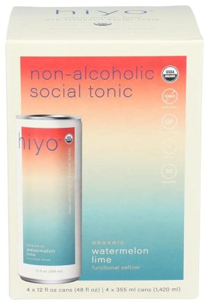 Hiyo 48 fl oz Seltzer Watermelon Lime Beverage 4 pack
