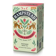 Hampstead Organic Green Tea and Raspberry 20 Bags