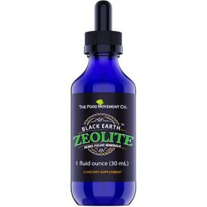 The Food Movement Black Earth Zeolite with Humic Fulvic Acids Minerals for Gut Health -oz
