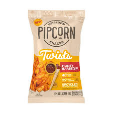 Pipcorn Honey Barbecue Twists 1oz