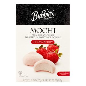 Bubbies Mochi Ice Cream, Strawberry