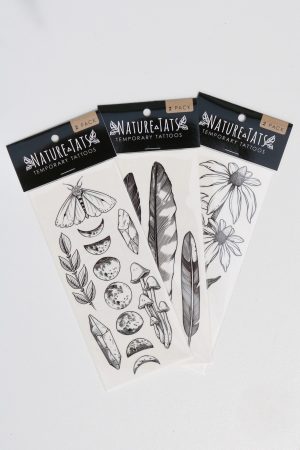 NATURE TATS Large Tattoos Assorted 2 Pack