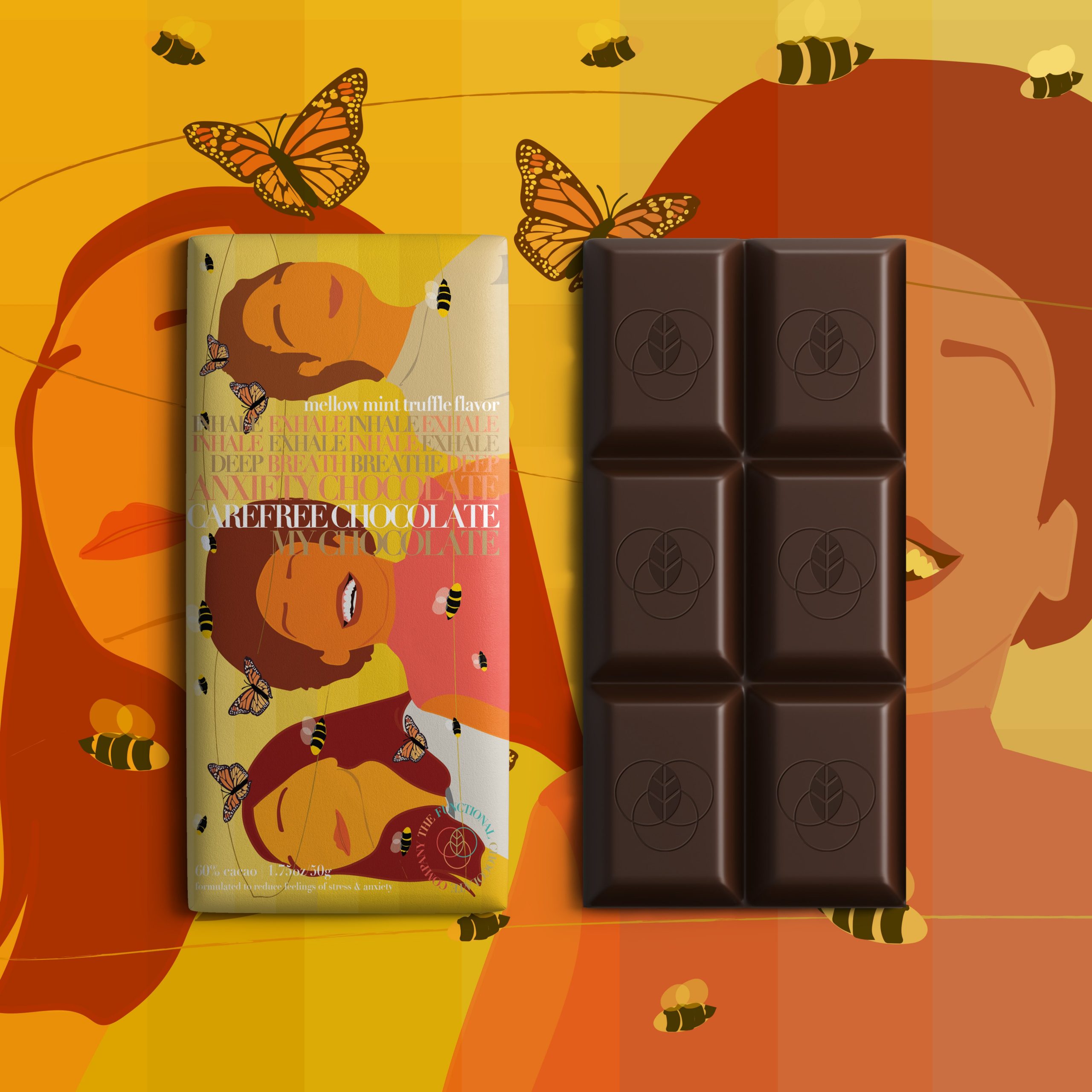Functional Chocolate Carefree Chocolate Bar