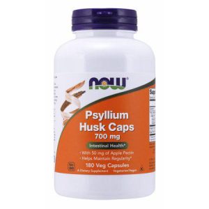 NOW Psyllium Husk Caps 700 mg with 50 mg of Apple Pectin Health* Capsules