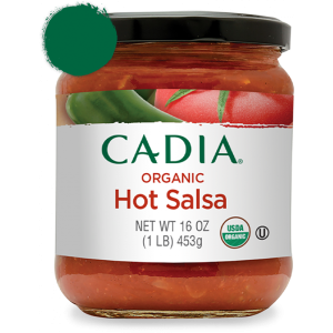 Cadia Salsa Hot Org 16oz