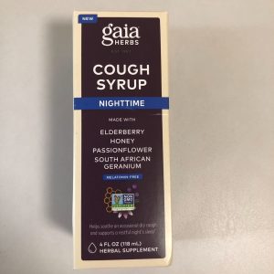 Gaia Cough Syrup Nighttime 4oz DO NOT REORDER
