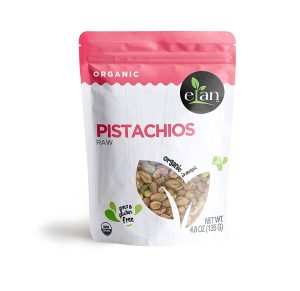 Elan Organic Raw Pistachios -Gluten Free Vegan Pistachio Nut