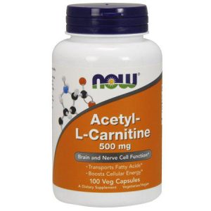 NOW Acetyl-L Carnitine Cognitive Support Supplement with Vegetarian Formula Supplement mg