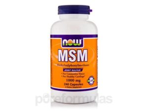 NOW MSM (Methylsulfonylmethane) 1000 mg 240cap