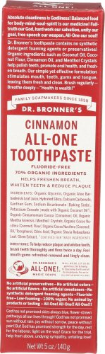 Dr. Bronner's All-One Toothpaste Cinnamon 5oz