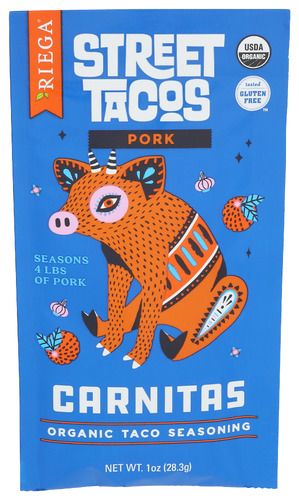 Riega 1 oz Carnitas Organic Taco Seasoning Mix